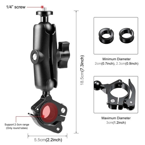 Quick Release Clamp Handlebar Fixed Mount Holder for Gopro hero 13 Action Camera - Picture 2 of 7
