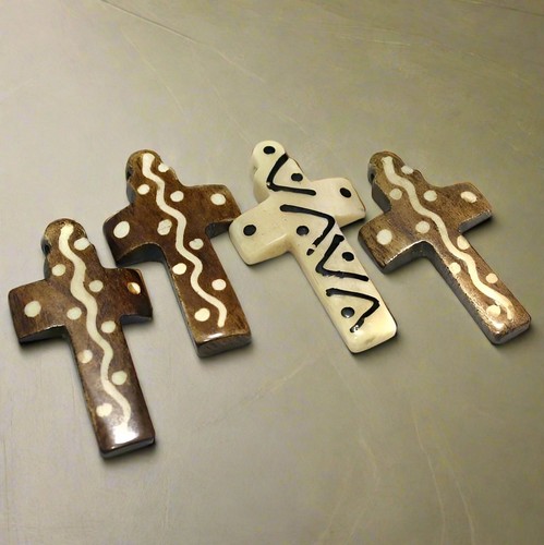 Colgantes de hueso cruzado de 10 piezas 52x21 mm - Imagen 7 de 8