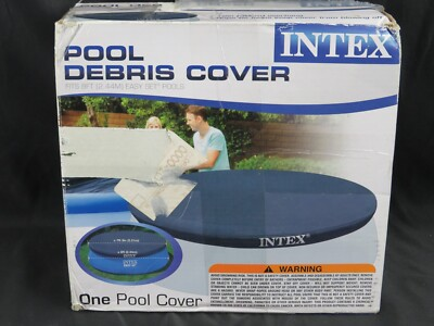 #ad Intex 8#x27; Easy Set Pool Debris Cover Vinyl Tarp 28020E