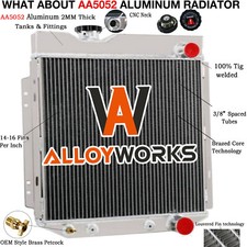 3 Rows Radiator For 1960~1966 Ford Mustang;Falcon XK XM XP RWD Petrol AT/MT