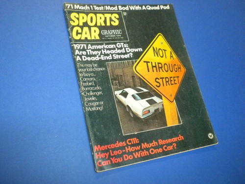 SPORTS CAR GRAPHIC magazine 1970 October - TEST REPORTS TECHNICAL COMPETITION - Bild 2 von 3