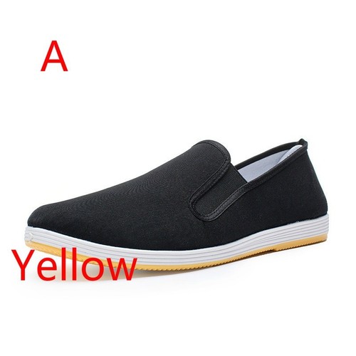 Chinese Tranditional Kung Fu Shoes Ninja Martial Art Tai Chi Canvas Footwear - Foto 3 di 12