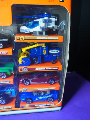 Matchbox 10 Pack Starter Collection 36478 Ford LTD Police Corvette Coupe MazdaRX - Picture 4 of 5