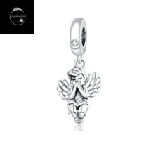 Guardian Angel  Baby Dangle Charm For Bracelets Genuine Sterling Silver 925