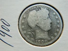 Lot 1900 - BARBER QUARTER - JUNK 90% SILVER - OLD COIN !
