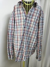 Mens Cotton LS button Down Plaid Shirt By Tasso Elba L16-16 1/2