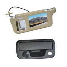 Sun Visor Rear View Mirror Monitor & Reversing Camera for VW Volkswagen Amarok