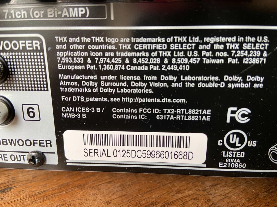 Onkyo TX-NR686 A/V 7.2 THX DTS Atmos WiFi BT Receiver Bundled w/Remote & Extras - Image 4 of 4