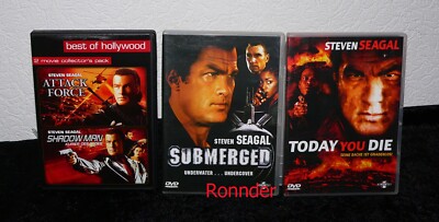 4 Filme mit Steven Seagal DVD - 4 Disc  - Uncut - Attack Force - Today you die -