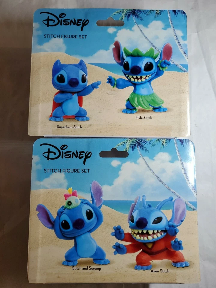 2 Nuevo Juego de Figuras Disney Lilo & Stitch Superhéroe 3" + Hula & Alien + Lote Scrump Foto 4 de 4