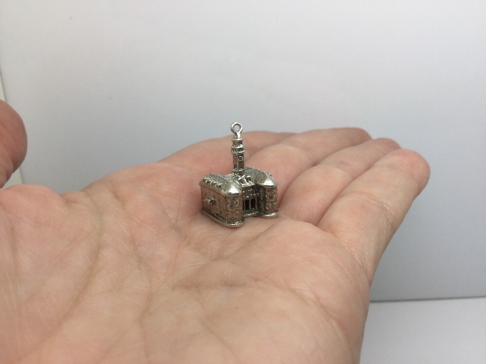 STERLING SILVER CATHEDRAL SOLID PENDANT - image 4