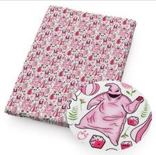 Jack FAUX LEATHER SHEET 8 X 12" 1231468 Nightmare Oogie Sally Pink SMOOTH