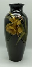 Vintage Cambridge Art Pottery Terrhea Glaze Floral 9 Vase #236 Daffodil Signed