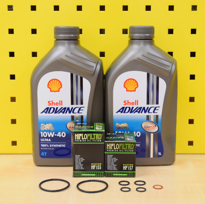 Öl + Ölfilter Shell Advance Ultra 10w40 Für: KTM 525 520 450 400 250 EXC SX MXC