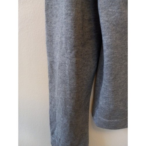 Banana Republic Sweater Mens Medium V-neck Sweater Grey With Black Pullover - Picture 4 of 12