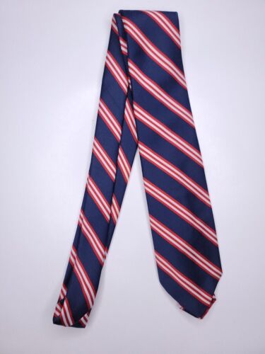 John Weitz Mens Formal Necktie 56"Lx3"W Navy/Red Neck Tie