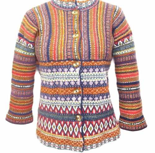 LOFT Patchwork Fair Isle Sweater Light Cloud Heather Womens LOFT Patchwork Fair Isle Sweater Light Cloud Heather Womens