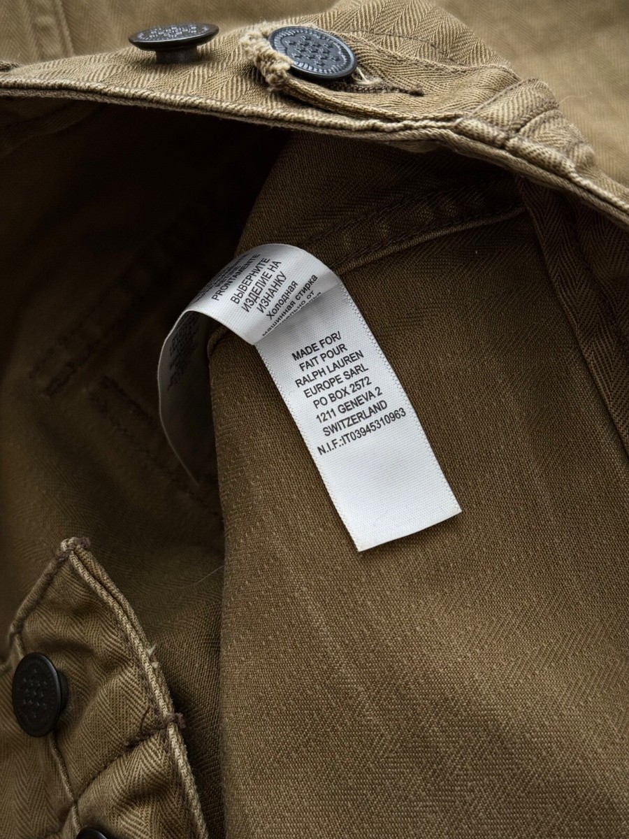 RRL ワークパンツ　Made in USA Men's RRL Double Ralph Lauren US Army Khaki HBT Fatigue