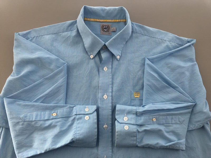 CINCH  EUC Button-Down Blue White Check   Large - image 7