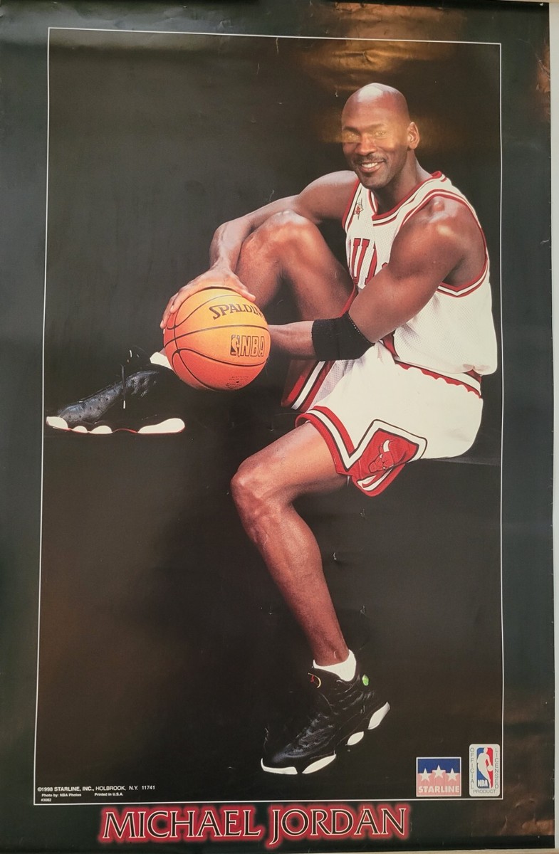 STARLINE★90&#39;sVINTAGE★マイケルジョーダン★ポスター★USA製 VINTAGE 1990 STARLINE NBA CHICAGO BULLS MICHAEL JORDAN DUNK