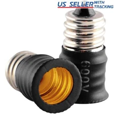 (5-pack) Candelabra Light Bulb Base Extension E12 Socket Extender Adapter 5X