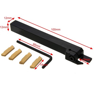 4pcs*MGEHR1212-1.5+MGEHR1212-2+MGEHR1212-3+MGEHR1212-4 lathe holders+4pc inserts