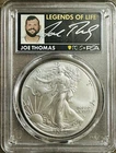 2024 $1 American Silver Eagle 1oz PCGS MS70 FS Legends of Life Joe Thomas