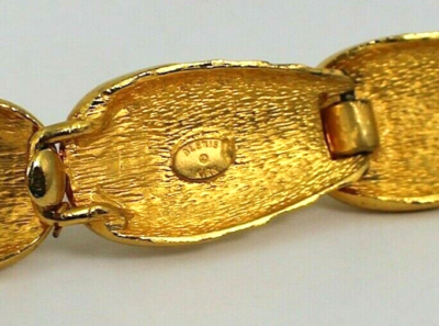 ALEXIS KIRK 2 Piece Gold Metal Articulated Belt Buckle  display picture 2