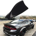Glossy Black Roof Sharks Fin Radio AM/FM Aerial Antenna Cover For Dodge Charger