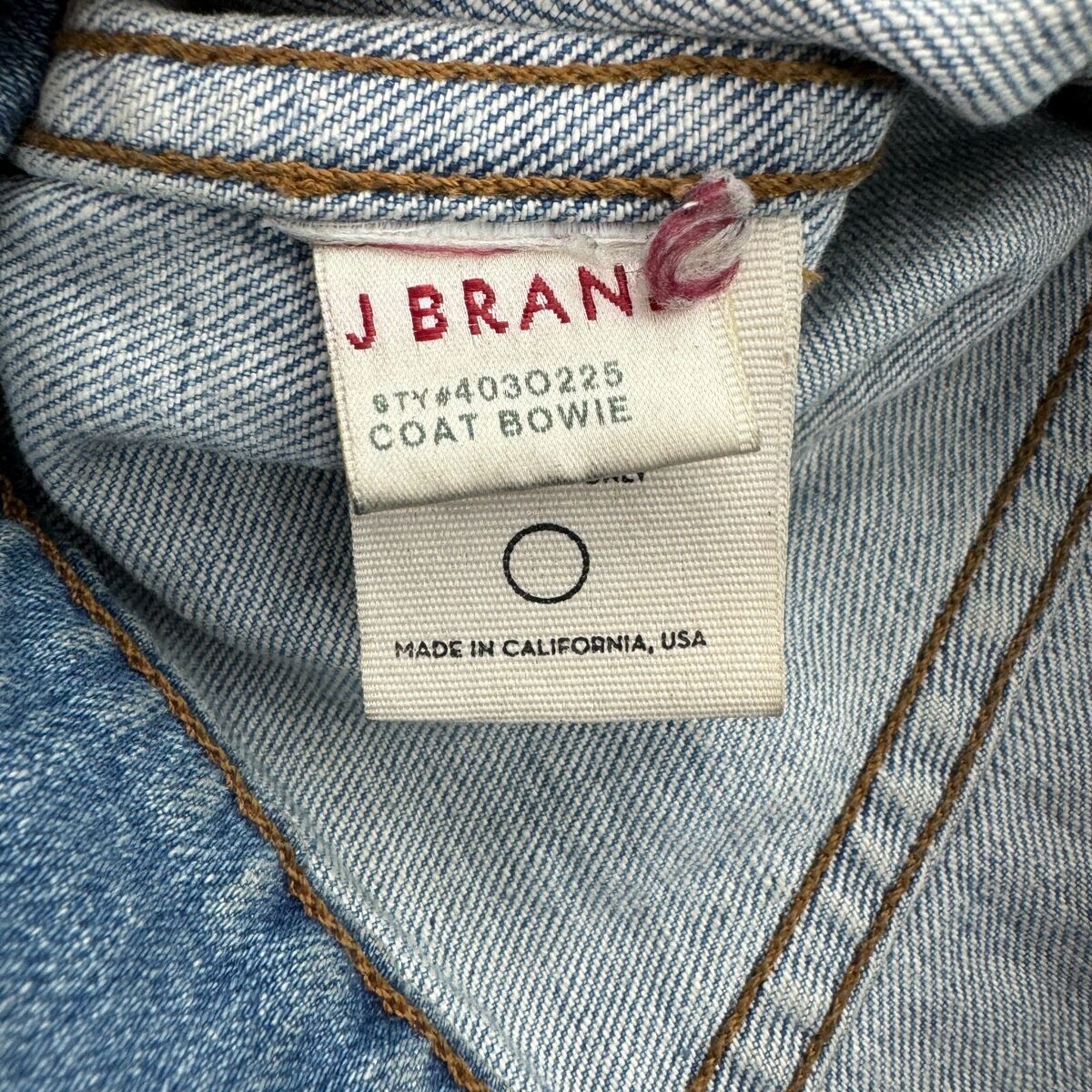 J Brand Bowie Jean Jacket Blue Cotton Denim Black Leather J Brand Bowie Jean Jacket Blue Cotton Denim Black Leather