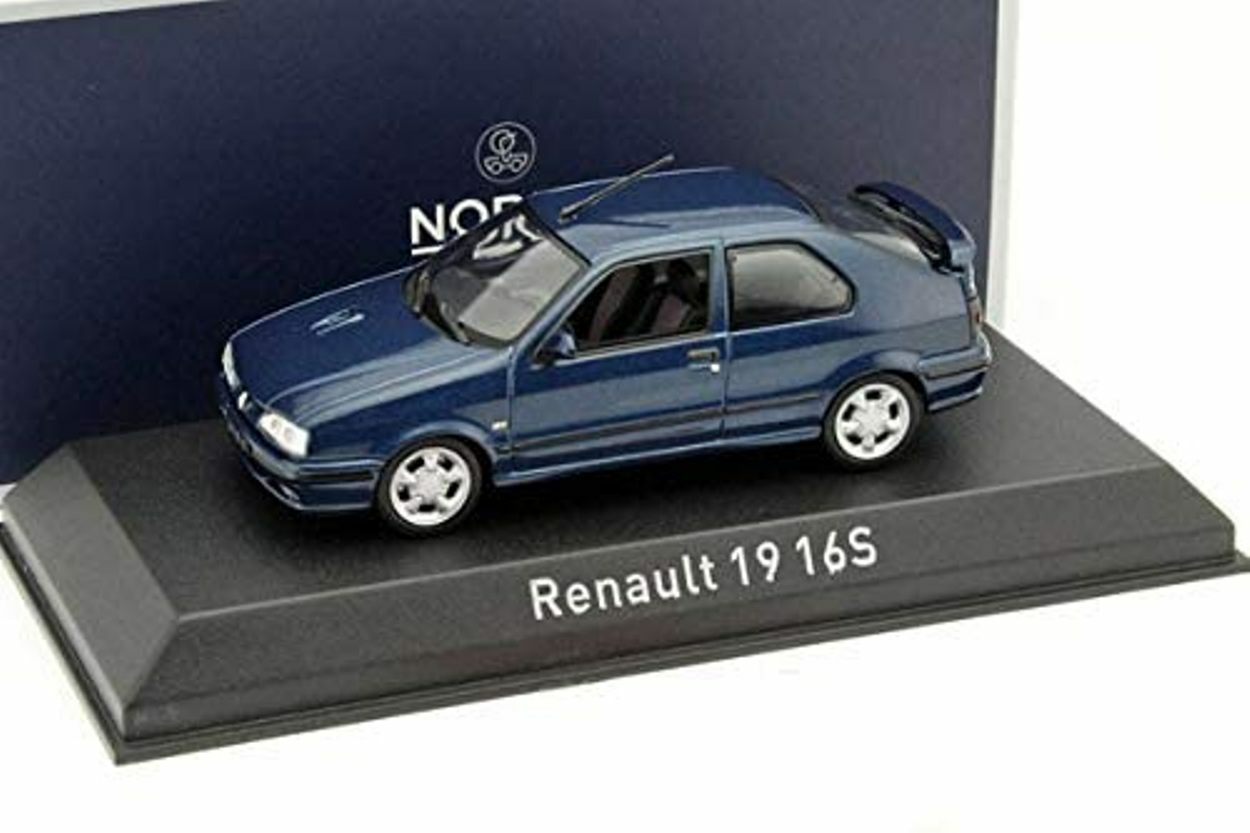 R19 16S 1992 Norev 511907 miniature 1/43 bleu sport, ravivez vos souvenirs auto en Zamak
