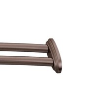 Moen DN2141OWB Double 60" Curved Shower Rod in Old World Bronze Read