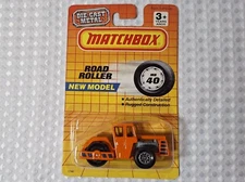Vintage 1990 Matchbox Orange Road Roller Die Cast Metal Car New Sealed
