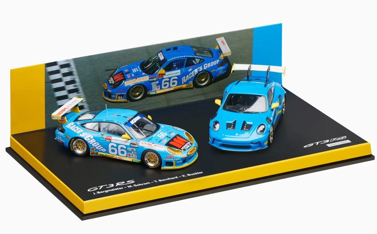 1:43 MINICHAMPS Set 2023 PORSCHE 911 (992) GT3 RS / 911 (996) GT3
