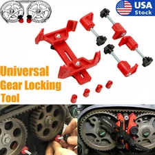 Universal Camshaft Dual Cam Clamp Alignment Timing Belt Holder Gear Locking Tool