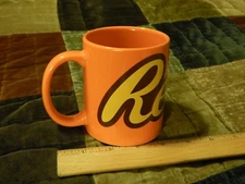 Reese's PB Cups Pieces LOGO Orange CERAMIC ~ Beverage MUG_CUP ~ Ltd Candy Promo
