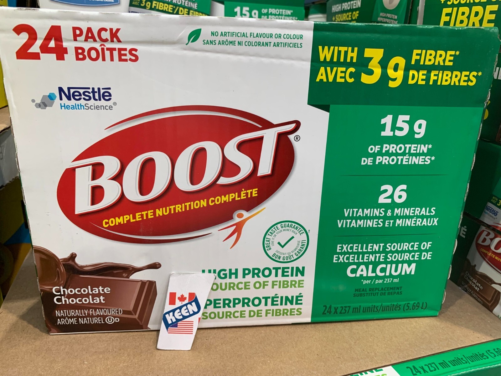 BOOST High Protein Meal Replacement Drink, Chocolate 24 x 237 ml