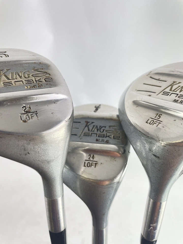 King Snake Ladies Fairway Set 3,5&7 Woods Ladies Graphite /New Grips /8279 - Image 3 of 4