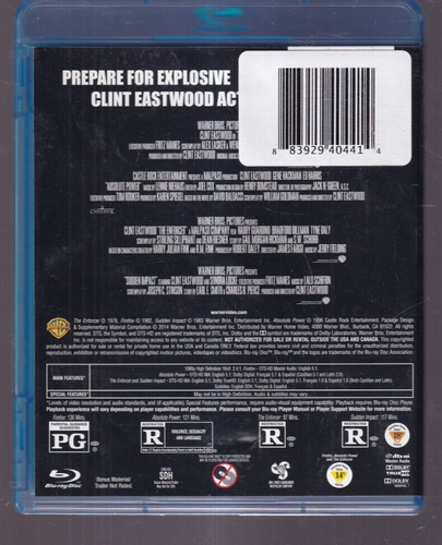 CLINT EASTWOOD ACTION 4 FILM FAVORITES (2014 Blu-ray 4 DISCS){J} - Picture 2 of 2