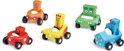 Learning Resources Zahlenblöcke Mini Fahrzeuge Set, 5 Auto Pack, Nummernblöcke Geschenk