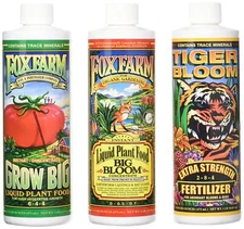 FoxFarm GLCMBX0006 Liquid Nutrient Soil Trio-Pints, Grow Big, Tiger Bloom, 16 Fl