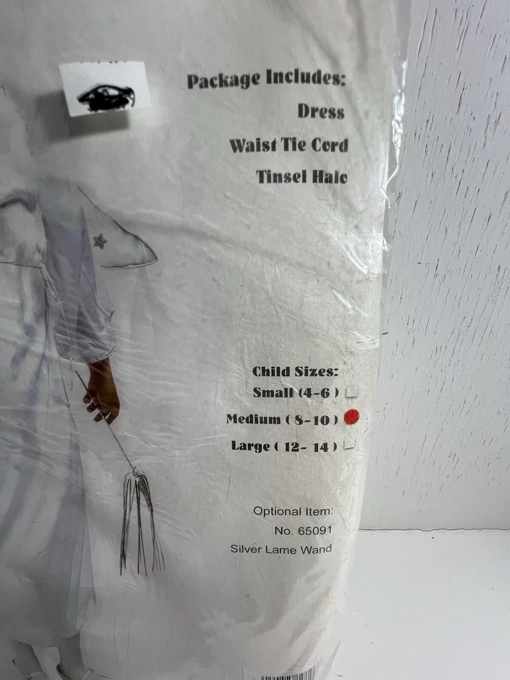 Disfraz Bíblico RG Disfraz Niñas Blanco Mediano 8-10 Ángel Navidad Disfraz Foto 3 de 3
