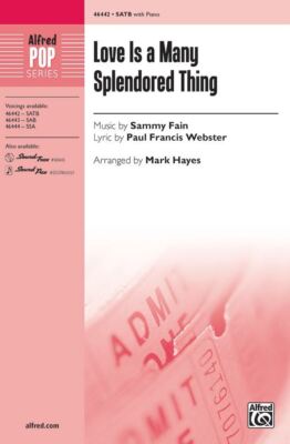 Love Is a Many Splendored Thing SATB Chor Octavo Musik von Sammy Fain, ly