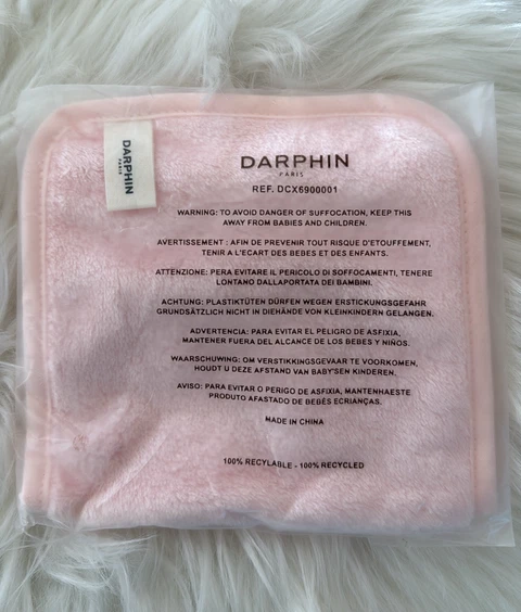 Лот из 5 розовых многоразовых полотенец для лица Darphin - Изображение 3 из 3