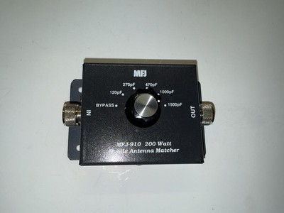 MFJ-910 200W モバイルアンテナマッチャー MFJ MFJ-910 Ham Radio Mobile Antenna Matcher 200 Watts 10 To 80