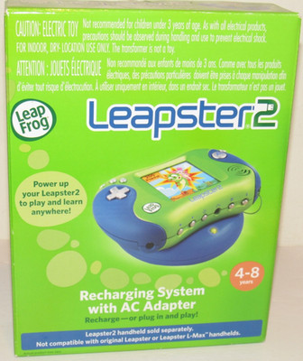 Leap Frog Leapster 2 Recharging System With AC Adapter Replacement Battery NEW