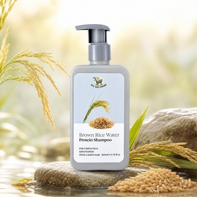 All Day Store Brown Rice Water Protein Shampoo 200ml Pflegende Haarpflege