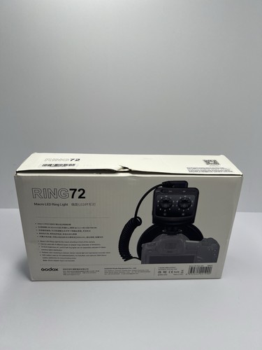 Godox Ring 72 Macro LED Light Video Fill Light For Canon Nikon Pentax Olympus - Picture 2 of 12