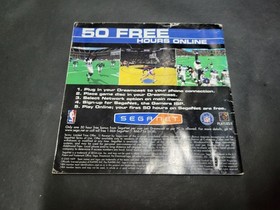 NBA 2K1 Instruction Manual ONLY! (Sega Dreamcast) Booklet
