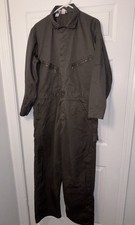 Dickies Men's Gray Twill Mechanic Coveralls Work Uniform Jumpsuit Size 44 Medium